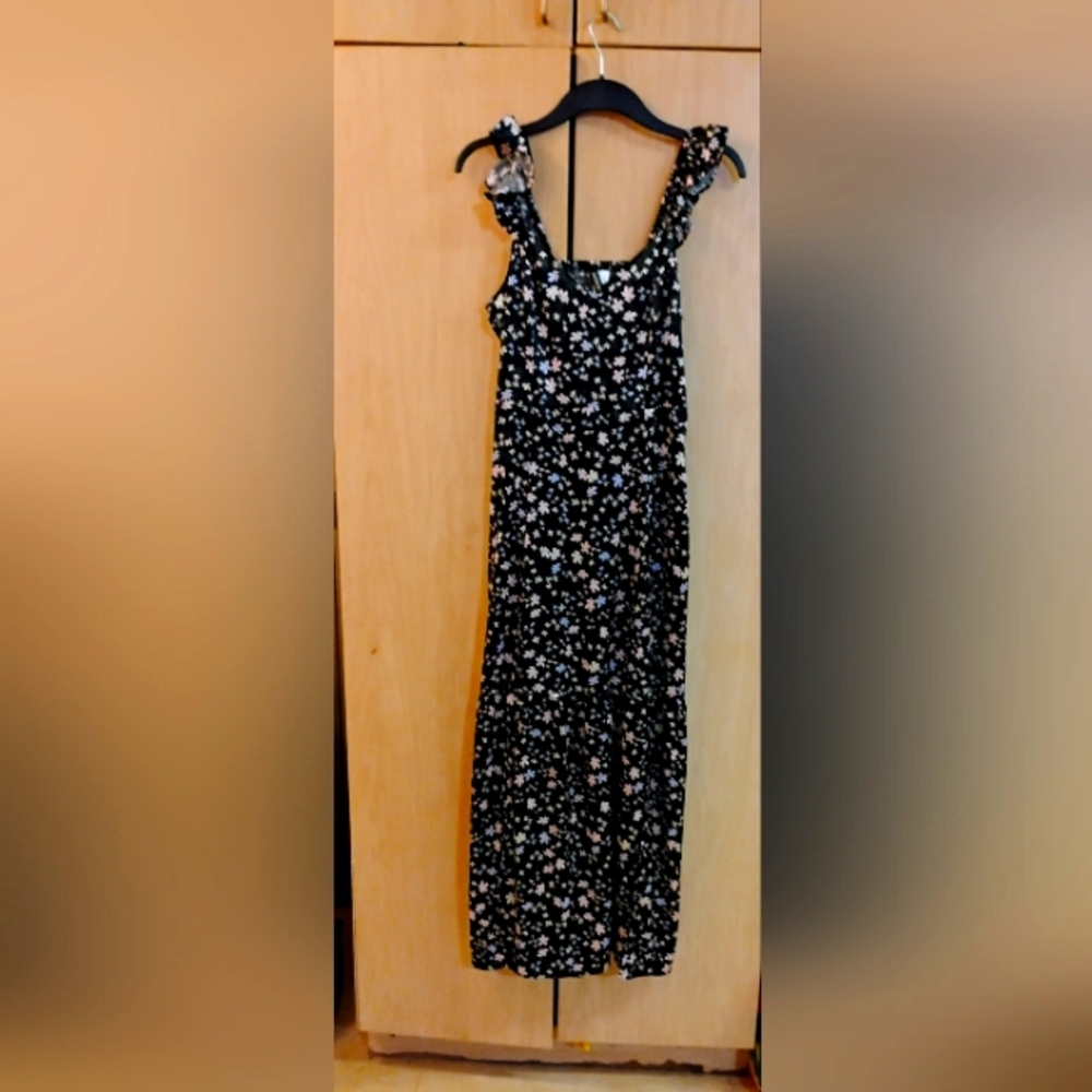Floral Black Maxi Dress